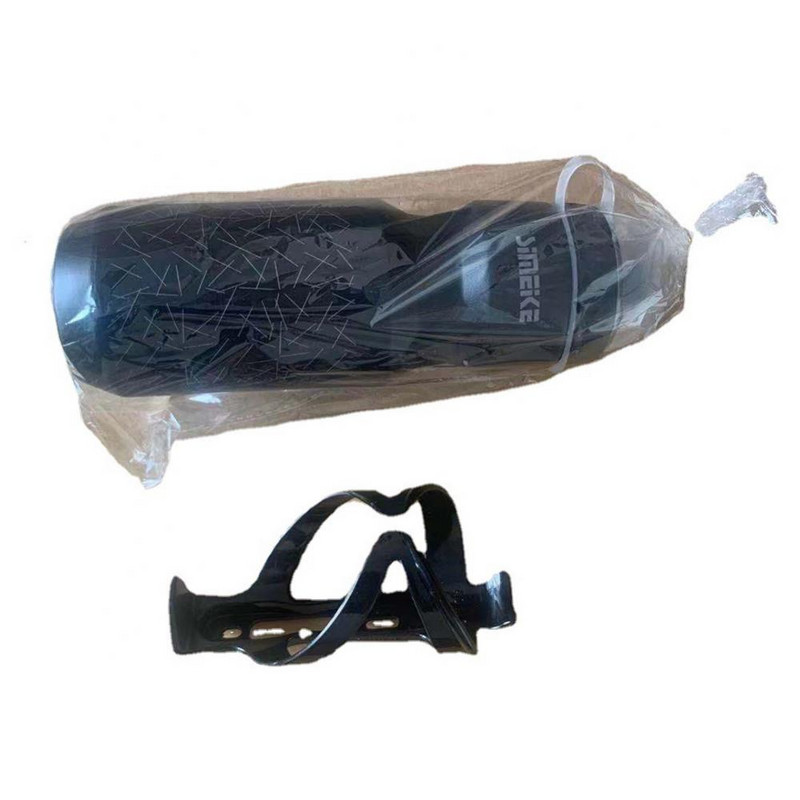 750 sportinis buteliukas ir buteliuko laikiklis su dulkių dangteliu MTB dviračio PC plastikinis butelis ir buteliuko narvelis lauko sportinio dviračio priedai