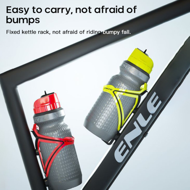ENLEE Road Mountain Bike Sticlă de apă Ciclism Sporturi în aer liber Sticlă de apă Cupă rezistentă la scurgeri Duză de pulverizare Design portabil