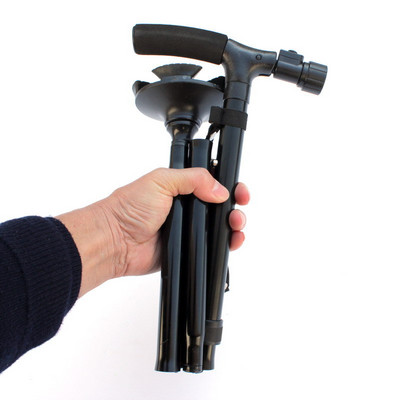 Πτυσσόμενο Τηλεσκοπικό Πτυσσόμενο Μπαστούνι Γέροντος LED Walking Trusty Sticks Γέροντα Πατερίτσες για Μητέρα The Elder Fathers Αναρρίχηση σε εξωτερικό χώρο