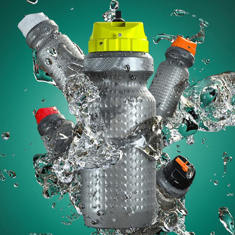 Vizes palack MTB kerékpár kulacs kültéri kerékpár sport italkupa kerékpározás hordozható szilikon palack BPA ingyenes vizes palack sport