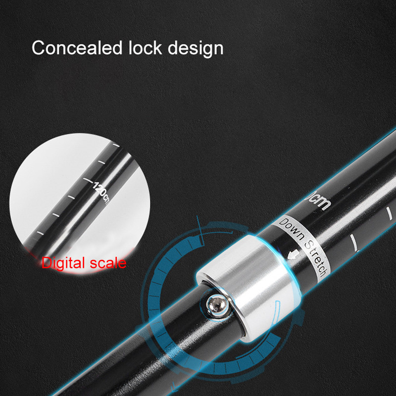 Εξοπλισμός πεζοπορίας με πτυσσόμενο φορητό τηλεσκοπικό στύλο πεζοπορίας, ανθεκτικό ραβδί πεζοπορίας σε εξωτερικούς χώρους