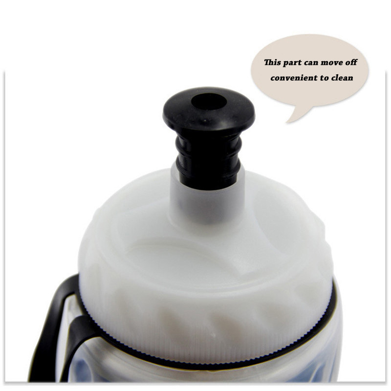 Ciclism Presare Sticla de apă Sporturi în aer liber Camping Bicicletă Plastic Păstrează Apa Rece Sticlă Sticlă de izolare cu două straturi U0001