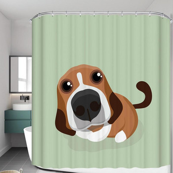 Κουρτίνες μπάνιου ζώων Αδιάβροχο ύφασμα Κουρτίνες μπάνιου για κατοικίδια Ζώα πολύχρωμες υπέροχες κουρτίνες Διακόσμηση μπάνιου για μπανιέρα