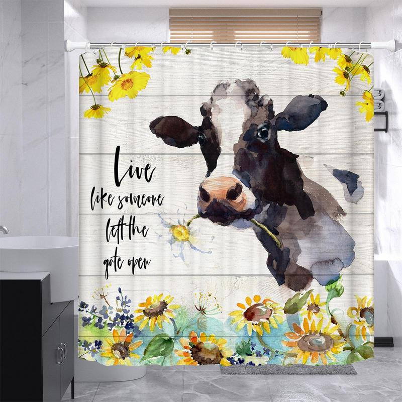 Χαριτωμένη κουρτίνα μπάνιου Αδιάβροχη Anime Κουρτίνες μπάνιου Αστεία Ζώα Παιδιά Πολύχρωμο Υπέροχο ντεκόρ μπάνιου Χαριτωμένο τυπωμένο χώρισμα