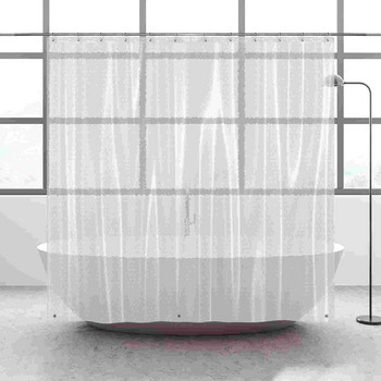 Завеса за душ EVA завеса за къпане Завеса за баня за баня Метални отвори за втулки с 12 пластмасови куки