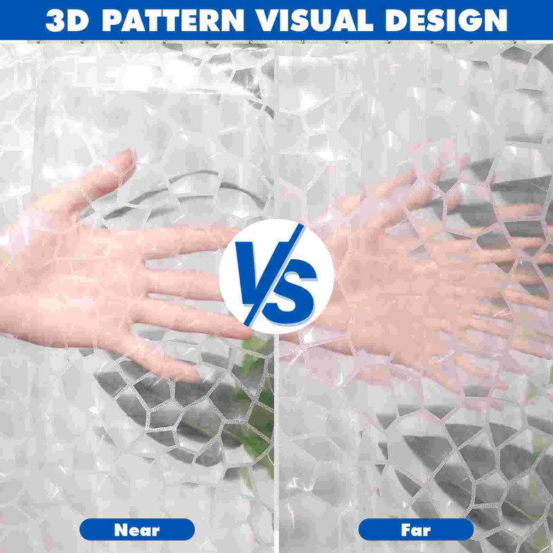 Dušo užuolaidos EVA maudymosi užuolaidos Vonios kambarys Dušo užuolaidų pamušalas metalinis įvorės skylės su 12 plastikinių kabliukų