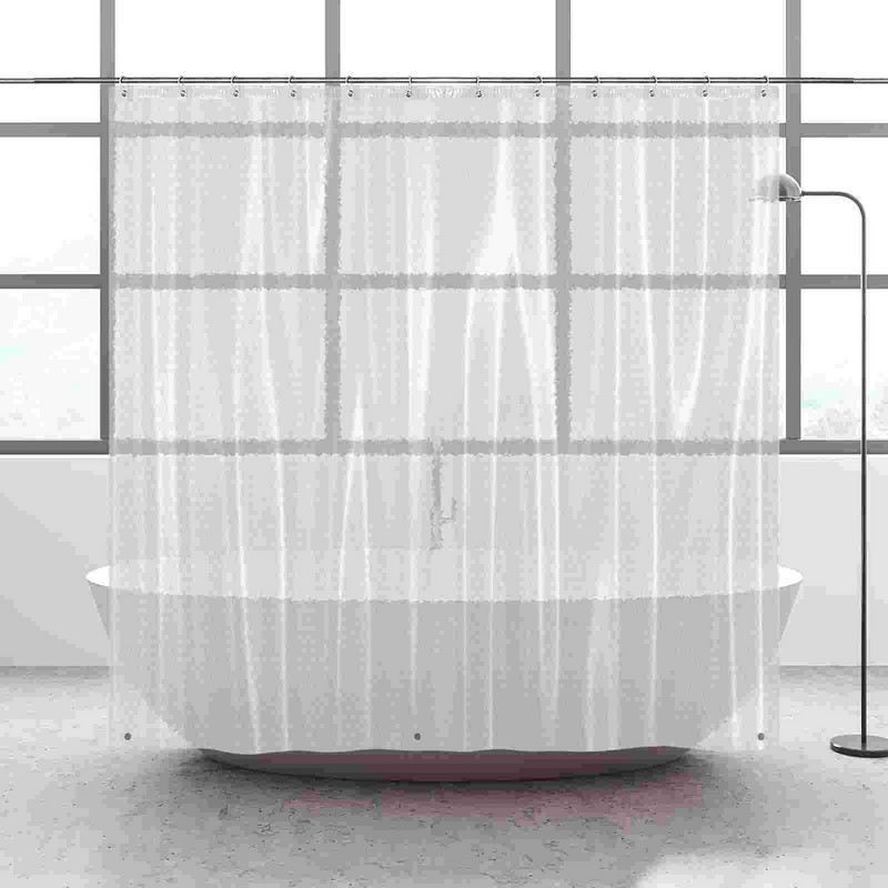 Dušo užuolaidos EVA maudymosi užuolaidos Vonios kambarys Dušo užuolaidų pamušalas metalinis įvorės skylės su 12 plastikinių kabliukų