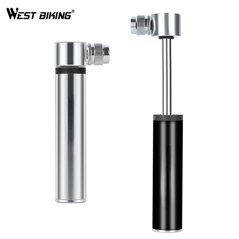 WEST BIKING Käsitsi minijalgrattapump rehvi õhupumbaga Schrader Presta klapp Kuulnõela voolik MTB tarvikud Kaasaskantav jalgrattapump