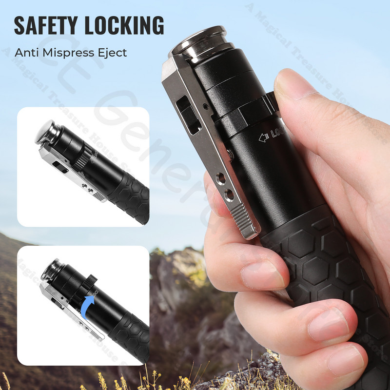 Ištraukiamos daugiafunkcinės vaikščiojimo lazdos, metalinės, nešiojamos lauke sulankstomos pėsčiųjų lazdos vaikščiojimo lazdos, skirtos stovyklauti