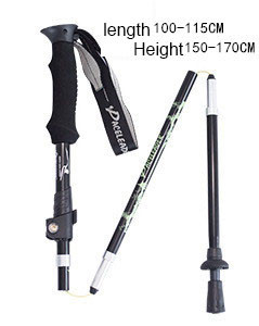 Сгъваема щека за катерене Мултифункционална щека за преходи Преносим антишоков алпенщок Бастун за сняг На открито