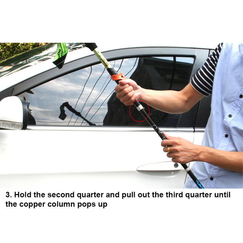 Сгъваема щека за катерене Мултифункционална щека за преходи Преносим антишоков алпенщок Бастун за сняг На открито