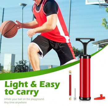 1 комплект полезно ръководство за широко приложение Баскетболна футболна помпа за надуване за надуваеми топки Въздушна помпа за топка Ръчна помпа за топка