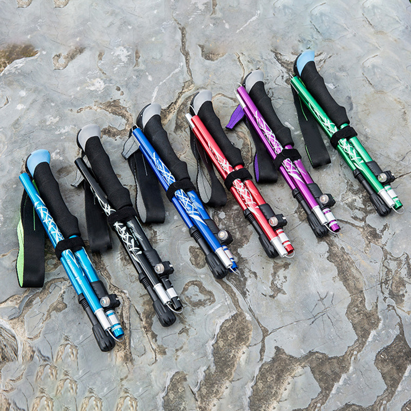 Alumiinisulamist teleskoopiline ülikerge matkakepp põrutusvastane matkakepp