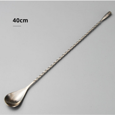 30/40 cm Aukštos kokybės nerūdijančio plieno kokteilių juosta spiralinio rašto gėrimų plaktuvas, maišytuvas, susuktas maišymo šaukštas virtuvės įrankis