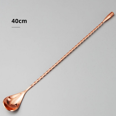 30/40 cm Aukštos kokybės nerūdijančio plieno kokteilių juosta spiralinio rašto gėrimų plaktuvas, maišytuvas, susuktas maišymo šaukštas virtuvės įrankis