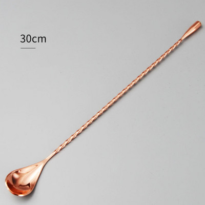 30/40 cm Aukštos kokybės nerūdijančio plieno kokteilių juosta spiralinio rašto gėrimų plaktuvas, maišytuvas, susuktas maišymo šaukštas virtuvės įrankis