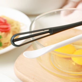 Επαναχρησιμοποιήσιμο Mini Whisk Spoon Διπλής άκρης Tiny Spoon Spatula Ελαφρύ χειροκίνητο μπλέντερ αυγών Μίξερ αυγών χειρός Gadget κουζίνας