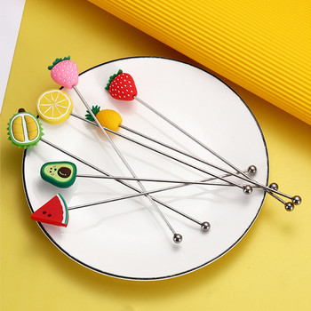 Creative Wine Glass Bar Swizzle Mixing Stick Cocktail Drink Stirring Stick Mixer Muddler for Restaurant Bar Party Cafe Bar Tool