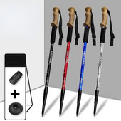 Reguliuojami itin lengvi bėgimo lazdos iš aliuminio lydinio lazdos takas bėgimo žygis Alpenstock sulankstomas turizmui