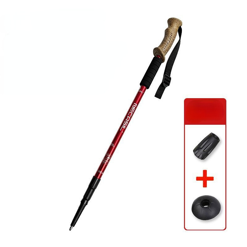 Reguliuojami itin lengvi bėgimo lazdos iš aliuminio lydinio lazdos takas bėgimo žygis Alpenstock sulankstomas turizmui