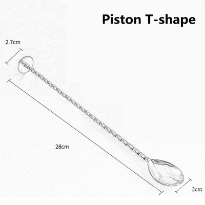 1 buc. Ciocan de gheață zdrobită Bețișoare de ghiocete Cocktail Swizzle Stick din oțel inoxidabil Multifuncțional Fructe Muddle Pestle Vin