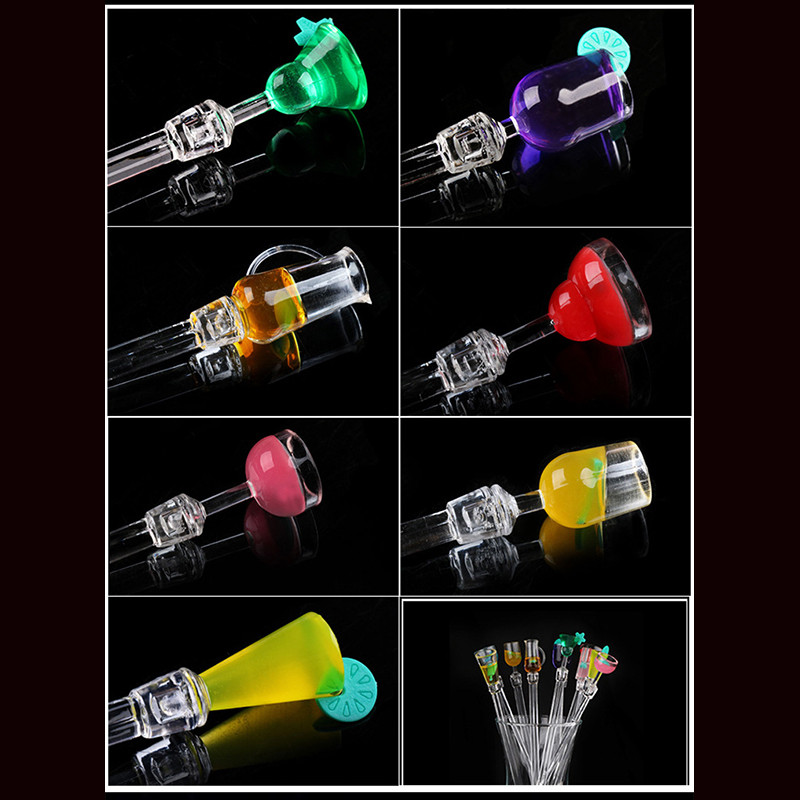 5-1tk Akrüülist ööklubi jook/vein Decor Coconut Tree kokteil Swizzle pulgad Joogisegaja Kohv Muddler Puddler KUUM MÜÜK