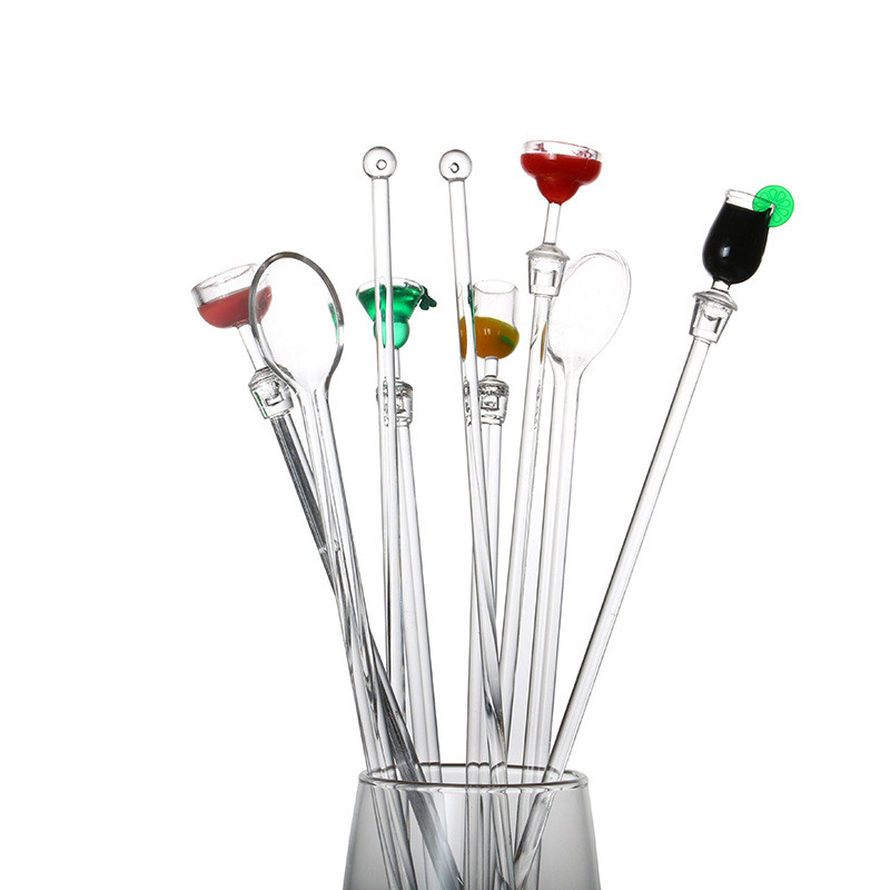 5-1tk Akrüülist ööklubi jook/vein Decor Coconut Tree kokteil Swizzle pulgad Joogisegaja Kohv Muddler Puddler KUUM MÜÜK