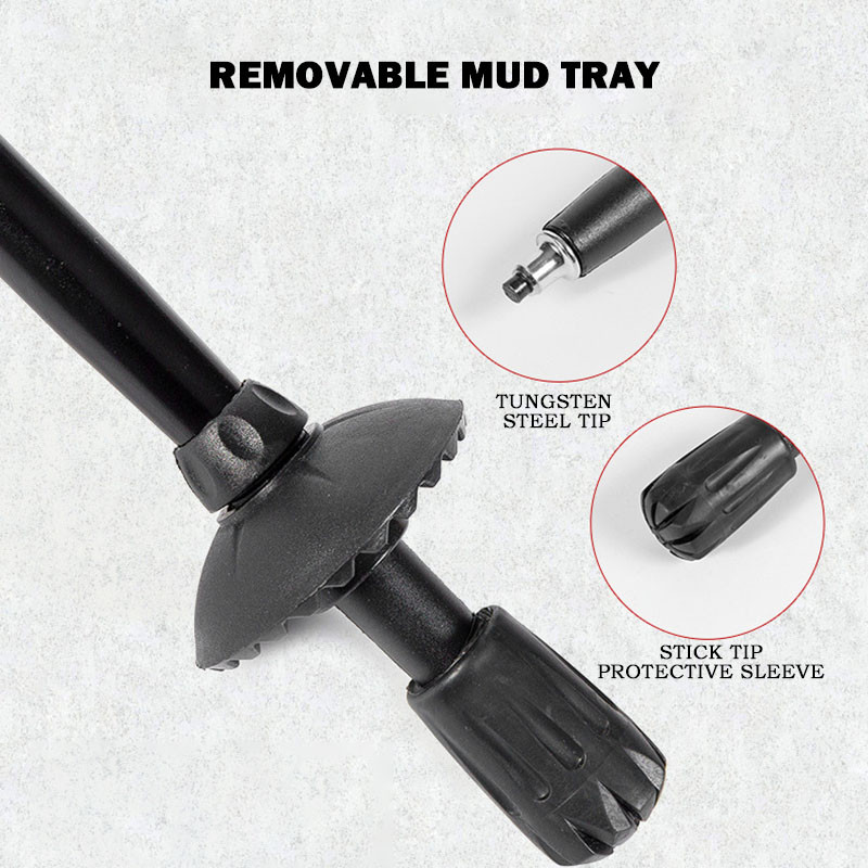 Kültéri összecsukható túrabotok Kemping Hordozható túrabotok 5 szekciós Ultrakönnyű teleszkópos túramankók