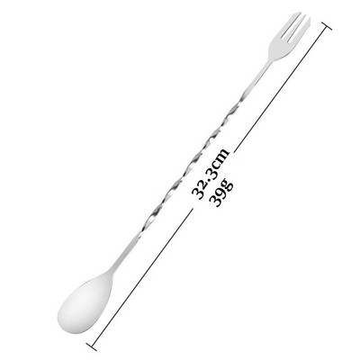 Kokteilių baras Maišymo šaukštai Spiralinio rašto gėrimų plaktuvas Maišymo šaukštai Matiniai nerūdijančio plieno stalo reikmenys Virtuvės baro priedai Įrankiai