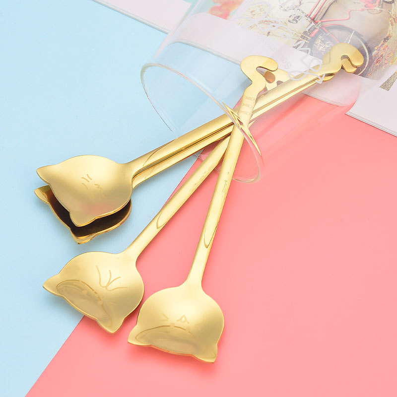 Teekohvi segamislusikas roostevabast terasest lusikas keraamilise käepidemega Kassikujuline magustoidulusikas Kööginõu keraamiline käepide