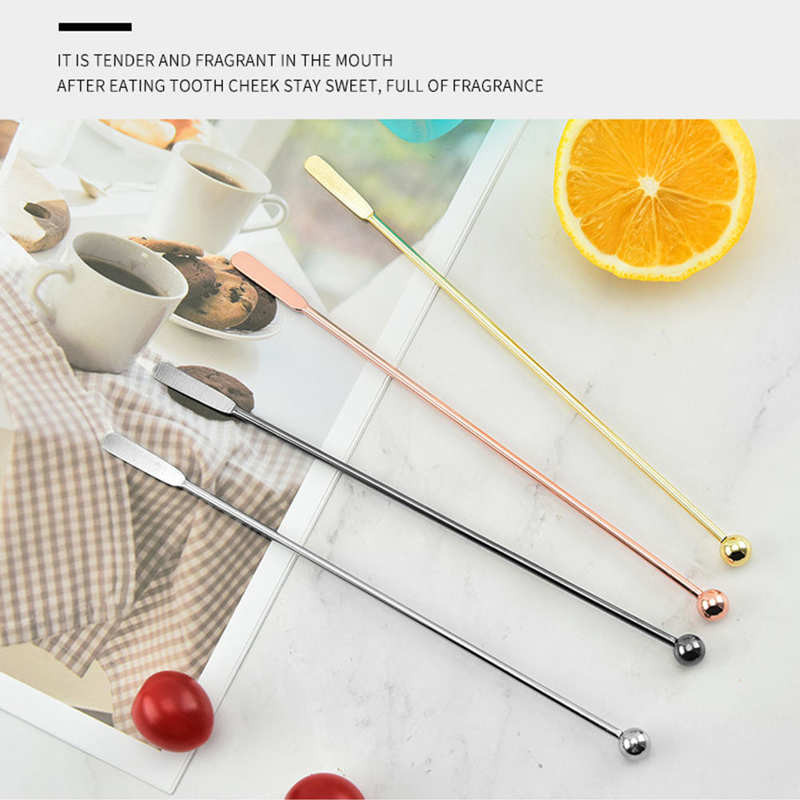 Αναδευτήρας από ανοξείδωτο χάλυβα 21Χ0,8 εκ. Cocktail Coffee Beverage Drink Stirring Rod Bartender Tools Accessories