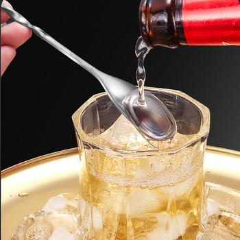 304 κουτάλια από ανοξείδωτο χάλυβα Cocktail Drink Mixer Muddler Stirring Mixing Stir Spoon Ladle Cocktail Shaker Spoon Bar Tool