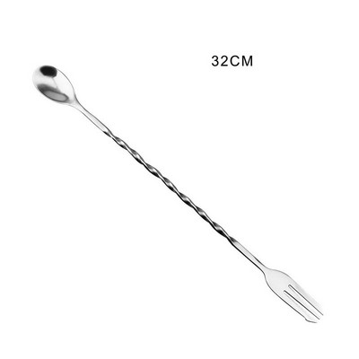 304 Лъжици от неръждаема стомана Миксер за коктейлни напитки Muddler Разбъркване Смесване Лъжица за разбъркване Черпак Шейкър за коктейли Лъжица Бар Инструмент