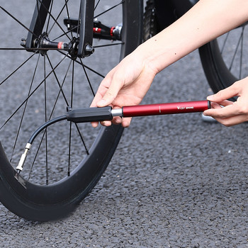 WEST BIKING 120 PSI αντλία ελαστικών ποδηλάτου Φορητό φουσκωτό ποδηλάτου Τηλεσκοπικό φουσκωτό ελαστικών ποδηλάτου Αξεσουάρ για ποδήλατο