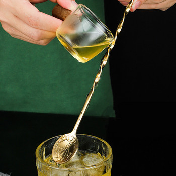 36/32,2 см спираловиден бар Коктейлна лъжица от неръждаема стомана Барман Лъжици за разбъркване Muddlers Уиски Напитки Пръчка за смесване Кухненски аксесоари