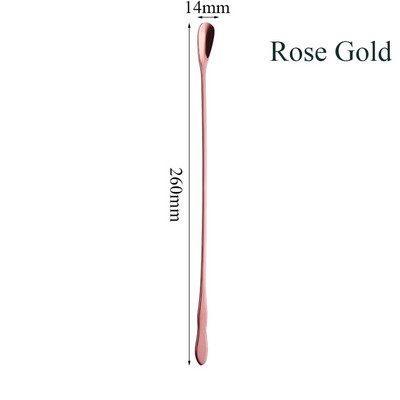 1 vnt ilgos rankenos nerūdijančio plieno spiraliniai kokteilių šaukštai Teadrop kaušeliai barmeno maišymo įrankiai virtuvės reikmenys priedai