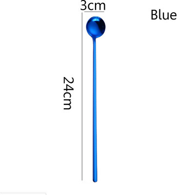 1 vnt ilgos rankenos nerūdijančio plieno spiraliniai kokteilių šaukštai Teadrop kaušeliai barmeno maišymo įrankiai virtuvės reikmenys priedai
