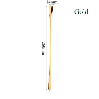 1 vnt ilgos rankenos nerūdijančio plieno spiraliniai kokteilių šaukštai Teadrop kaušeliai barmeno maišymo įrankiai virtuvės reikmenys priedai