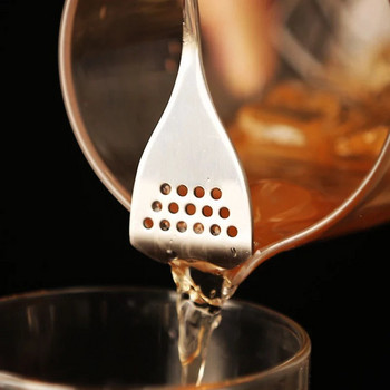 Спирална дръжка от неръждаема стомана Коктейлна лъжица Барман Лъжица за смесване Шейкър за напитки Muddler Бъркалка Barware Кухненски аксесоари