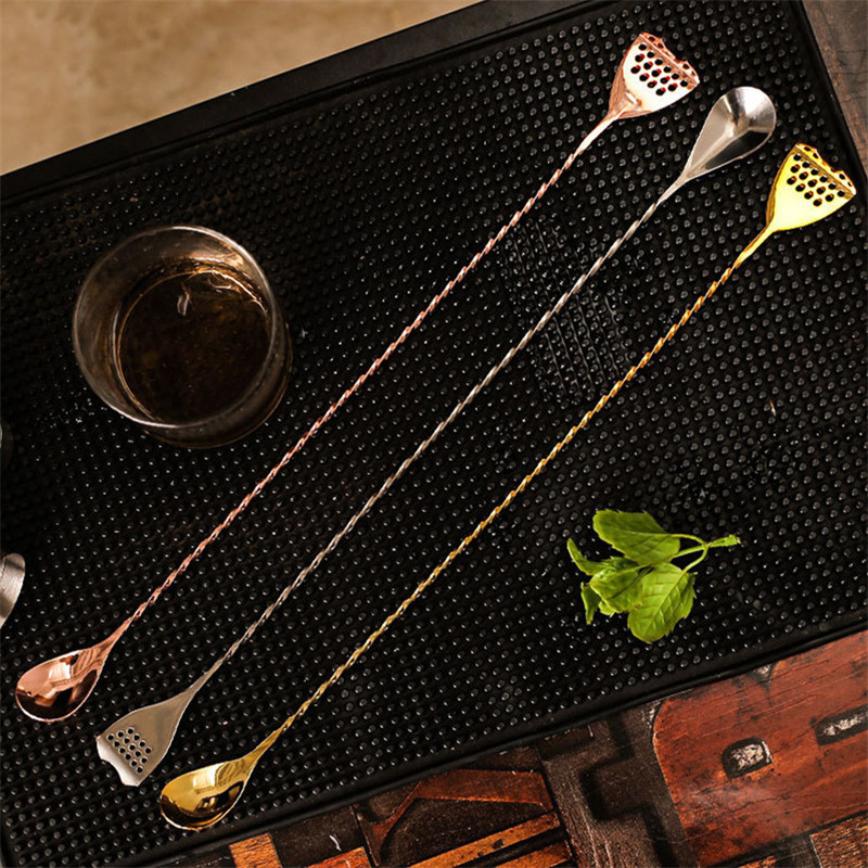 Roostevabast terasest spiraalkäepidemega kokteililusikas Baarmen Segamislusikas Joogišeiker Segaja Segaja Baaritarbed Köögitarvikud