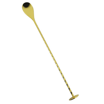 Неръждаема стомана Rose Gold Black Sliver Бар Лъжици Миксер за коктейлни напитки Muddler Цедка за лед Коктейл Шейкър