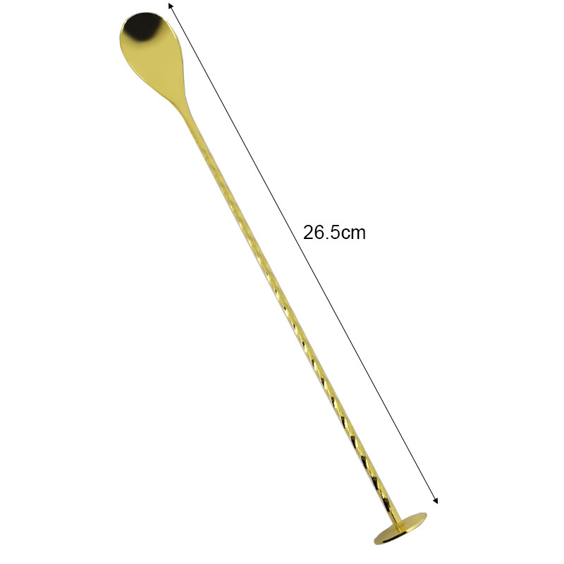 Неръждаема стомана Rose Gold Black Sliver Бар Лъжици Миксер за коктейлни напитки Muddler Цедка за лед Коктейл Шейкър