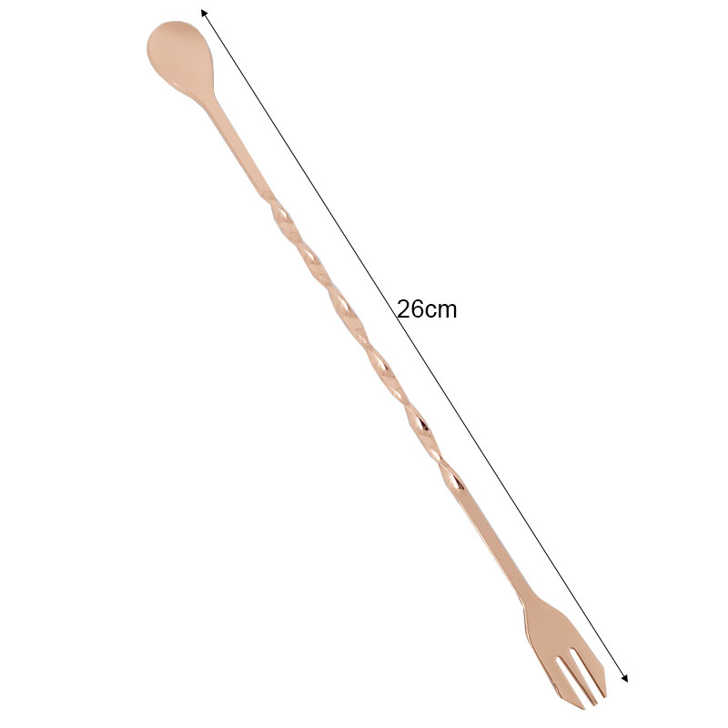 Неръждаема стомана Rose Gold Black Sliver Бар Лъжици Миксер за коктейлни напитки Muddler Цедка за лед Коктейл Шейкър