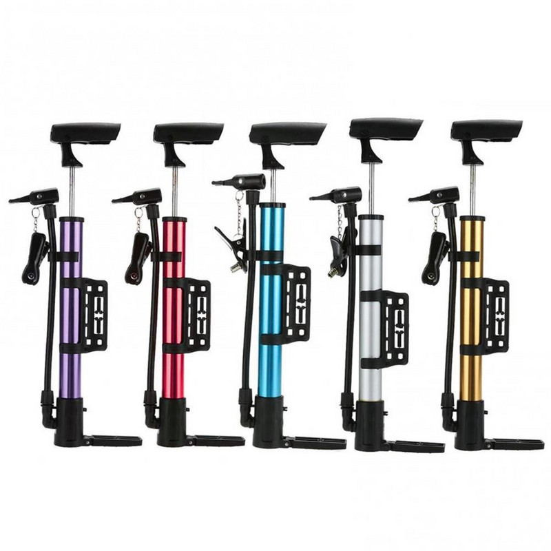 Pompă portabilă de umflare din aliaj de aluminiu pentru bicicletă fotbal american britanic valvă aer