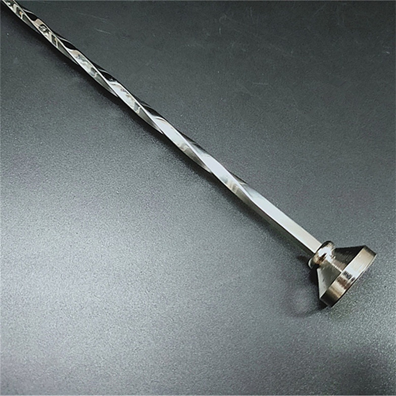 29 cm roostevabast terasest kokteiliriba lusikas spiraalne mustriga riba Teadrop lusikas segamislusikas riba tööriist baarmeni tööriistad baarinõud