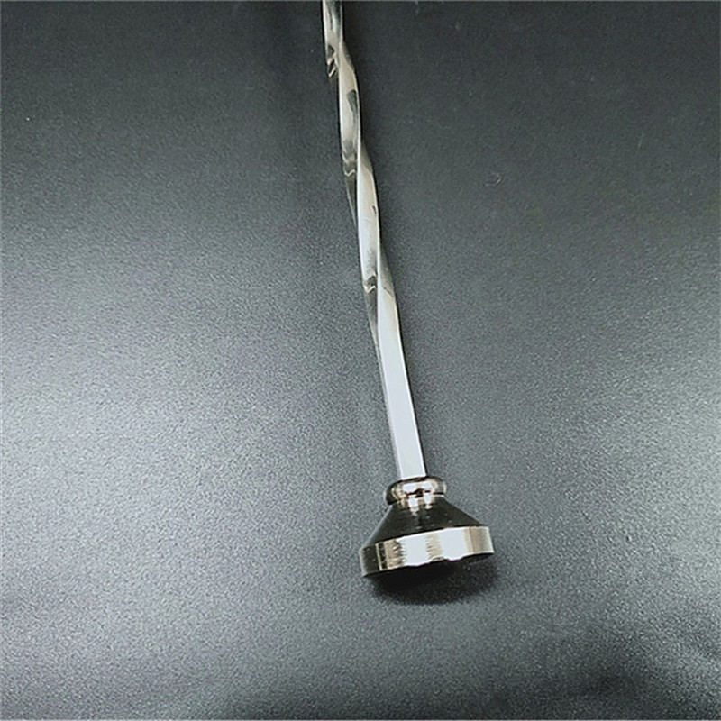 29 cm roostevabast terasest kokteiliriba lusikas spiraalne mustriga riba Teadrop lusikas segamislusikas riba tööriist baarmeni tööriistad baarinõud