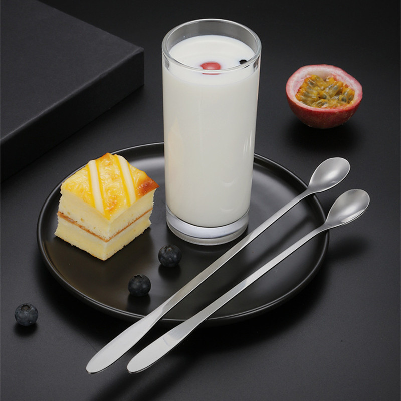 Įvairių dydžių ilgos rankenos kokteilių šaukštas nerūdijančio plieno baras Barmenas kavos gėrimas maišomas šaukštas, maišytuvas virtuvės reikmenys