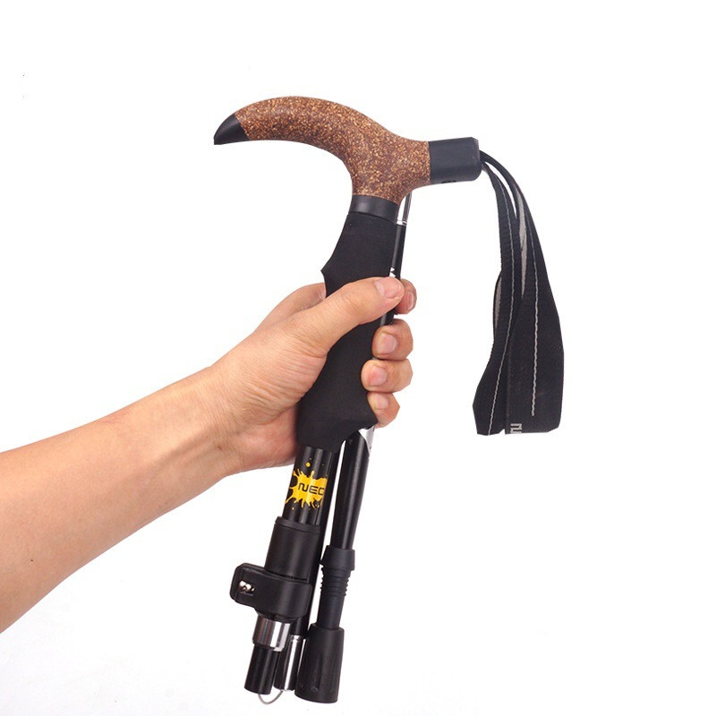 Jalutuskepp Teleskoopnuga kokkupandav jalutuskepid Alumiiniumisulamist kargud Matkakepp Matka matkakepid põhjapoolus