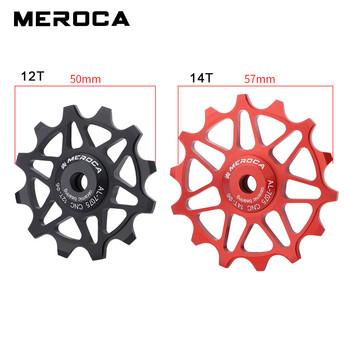 MEROCA Ceramic Plleys 12/14T Bicycle Derailleur 9v 10v 11v Rear Derailleur Mtb Plleys Wheel Ceramic Bearing Road Mountain Bike