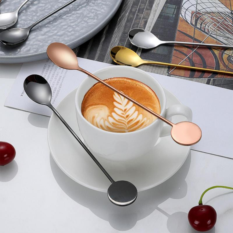 Nerūdijančio plieno maišymo šaukštas gėrimui 21 cm ilgio kotelis kokteilių maišyklės barmeno maišymo lazdelės šaukštas viskio plaktuvo baro įrankis